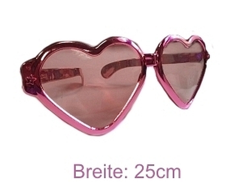 Schrille Riesenbrille (Herzform)